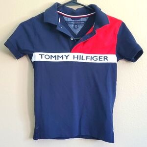 Tommy Hilfiger Kids Polo in Navy, Red, and White